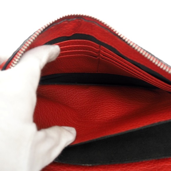 FENDI Monster Selleria Second Bag Pouch Clutch Red Men's - Picture 10 of 10